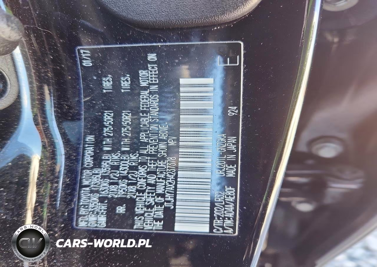2017 Lexus Lx 570 Base VIN:JTJHY7AX2H4237378 - 13