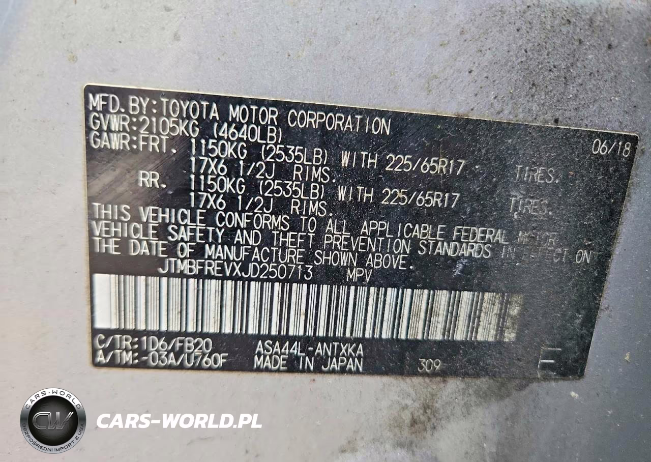2018 Toyota Rav4 Le VIN:JTMBFREVXJD250713 - 12