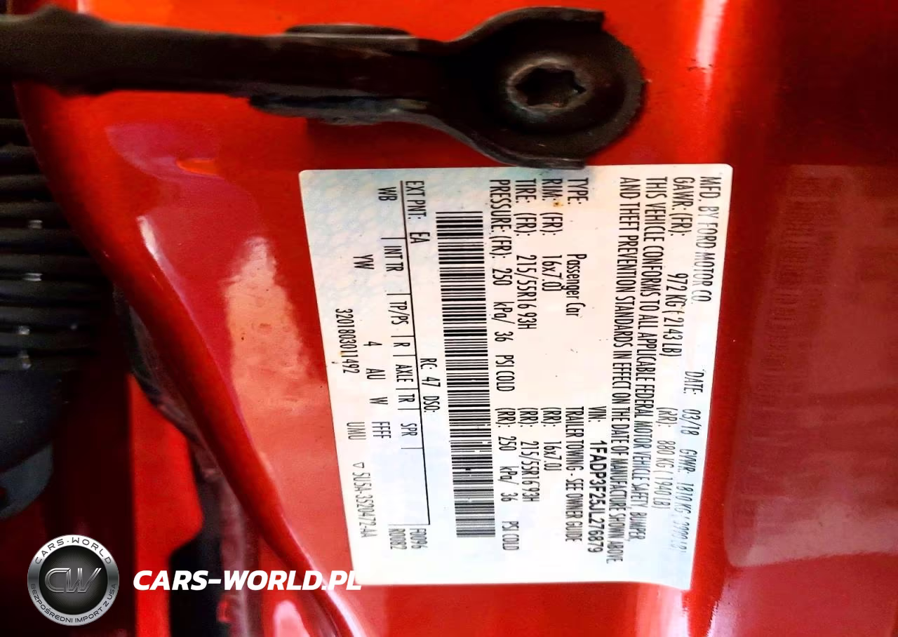 2018 Ford Focus Se VIN:1FADP3F25JL276879 - 12