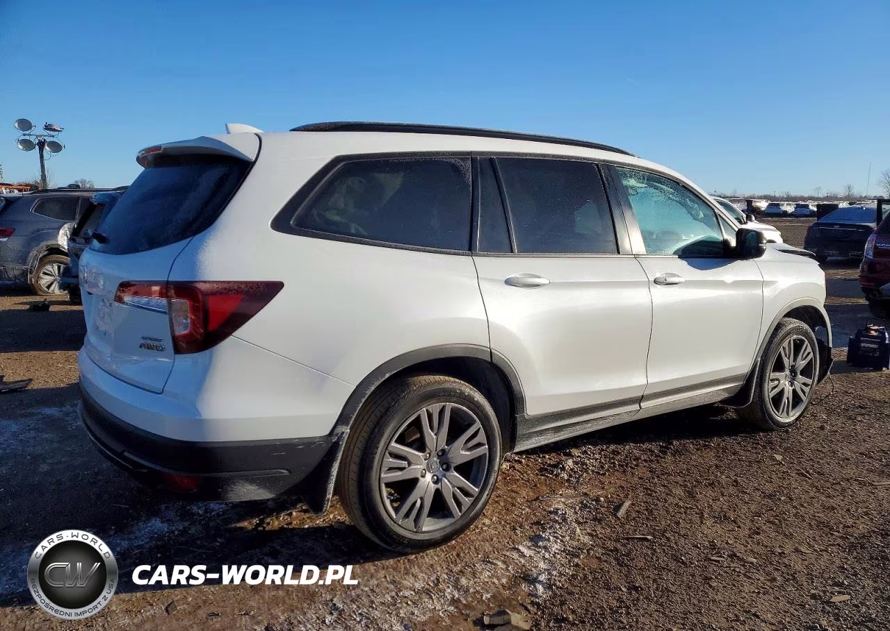 2022 Honda Pilot Sport VIN:5FNYF6H30NB100742 - 3