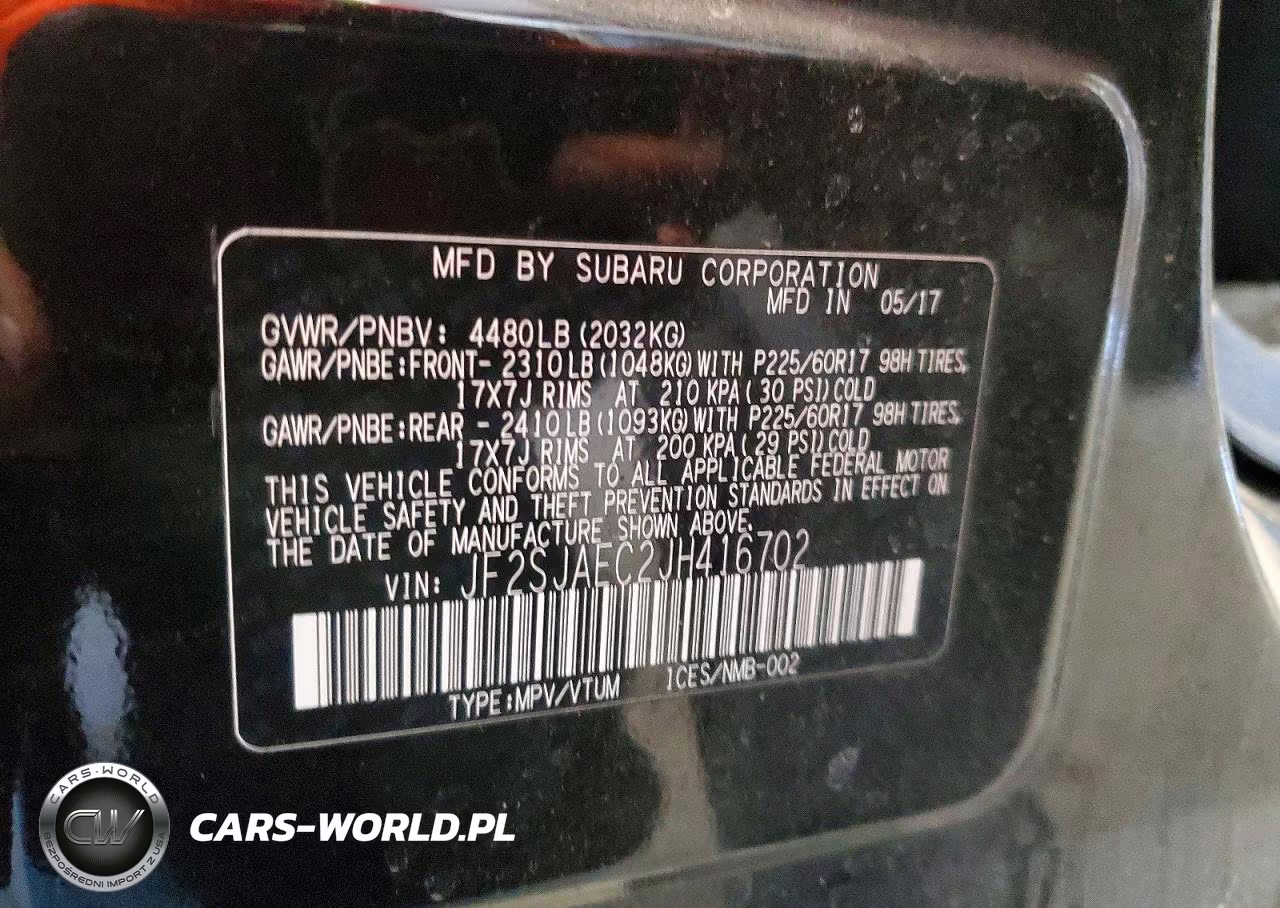 2018 Subaru Forester 2.5I Premium VIN:JF2SJAEC2JH416702 - 13