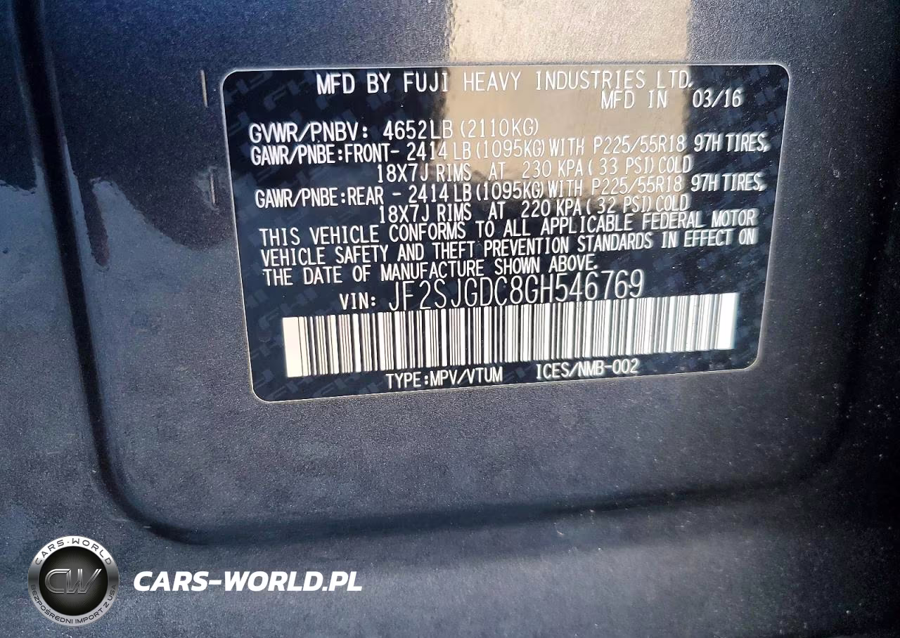 2016 Subaru Forester 2.0Xt Premium VIN:JF2SJGDC8GH546769 - 13