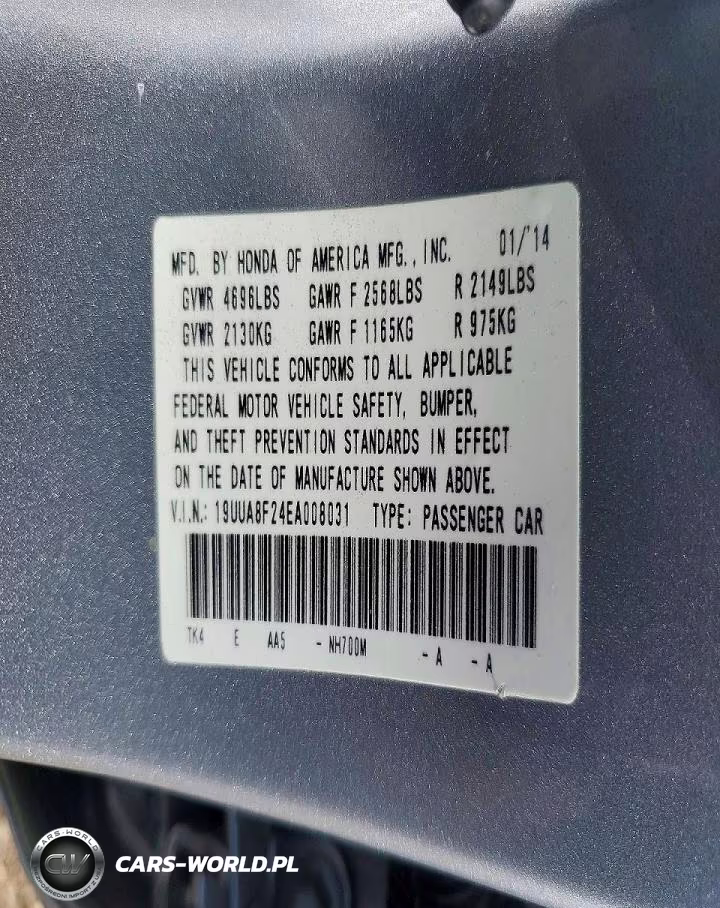 2014 Acura Tl VIN:19UUA8F24EA008031 - 12