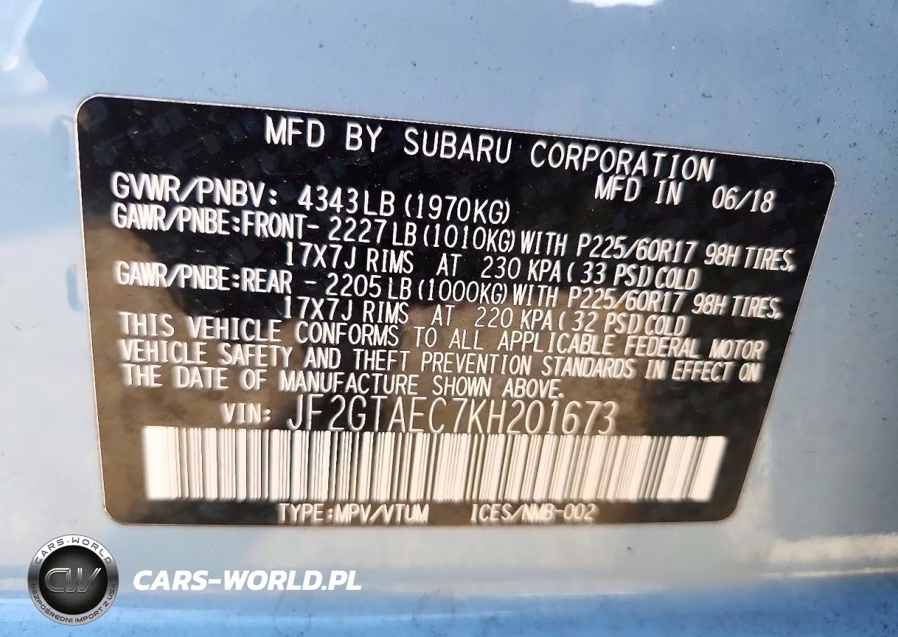 2019 Subaru Crosstrek Premium VIN:JF2GTAEC7KH201673 - 13