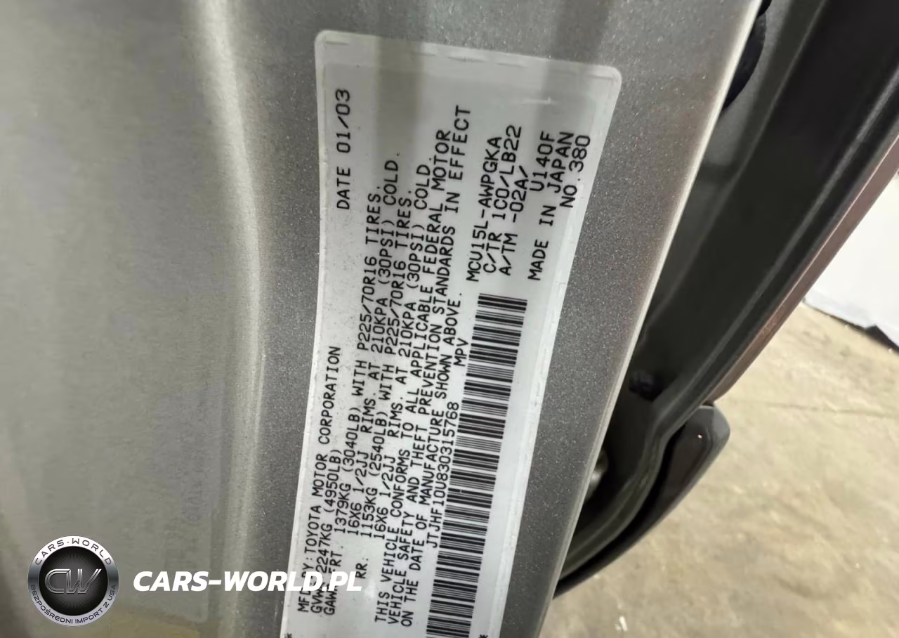 2003 Lexus Rx 300 VIN:JTJHF10U830315768 - 10
