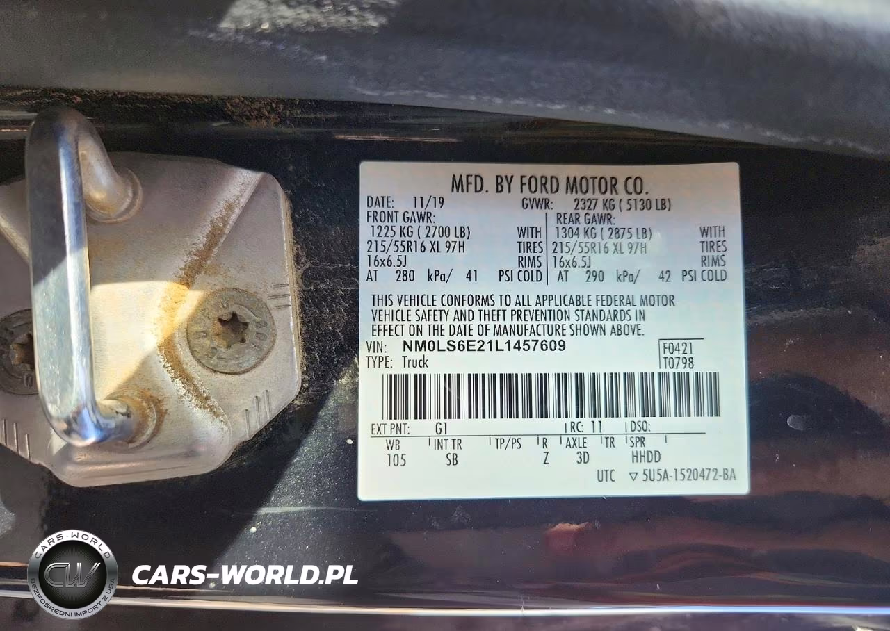 2020 Ford Transit Connect Xl VIN:NM0LS6E21L1457609 - 13