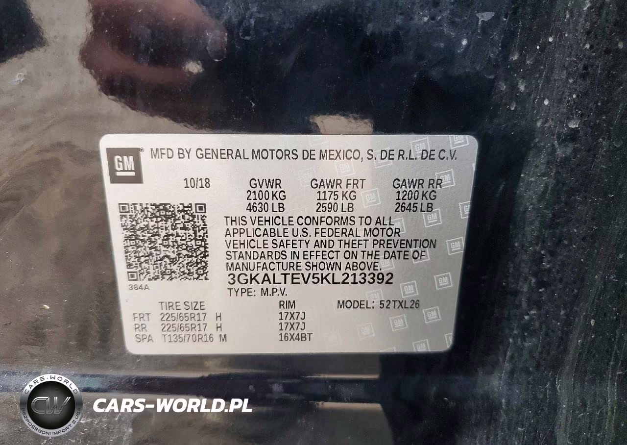 2019 GMC Terrain Sle VIN:3GKALTEV5KL213392 - 13