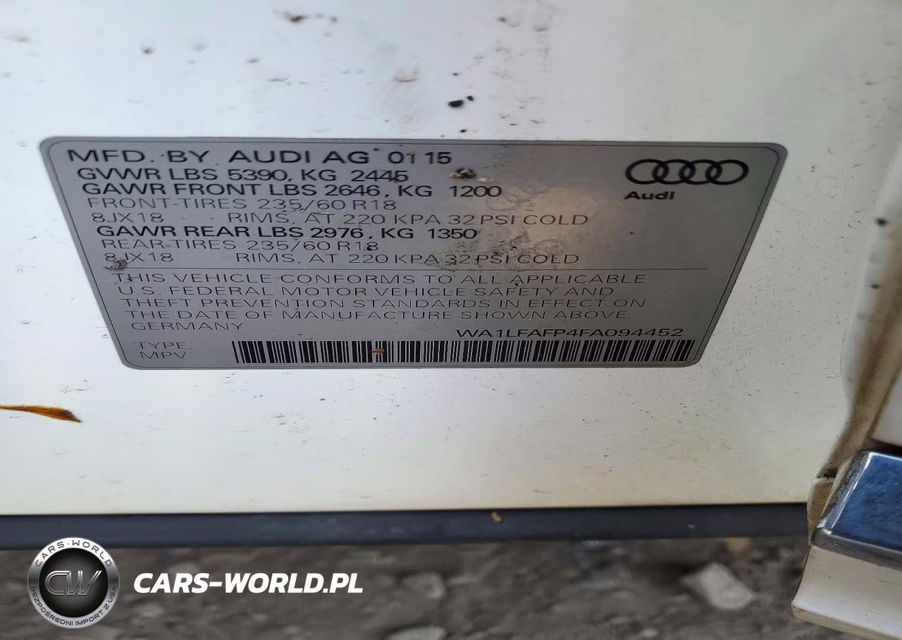 2015 Audi Q5 Premium Plus VIN:WA1LFAFP4FA094452 - 13