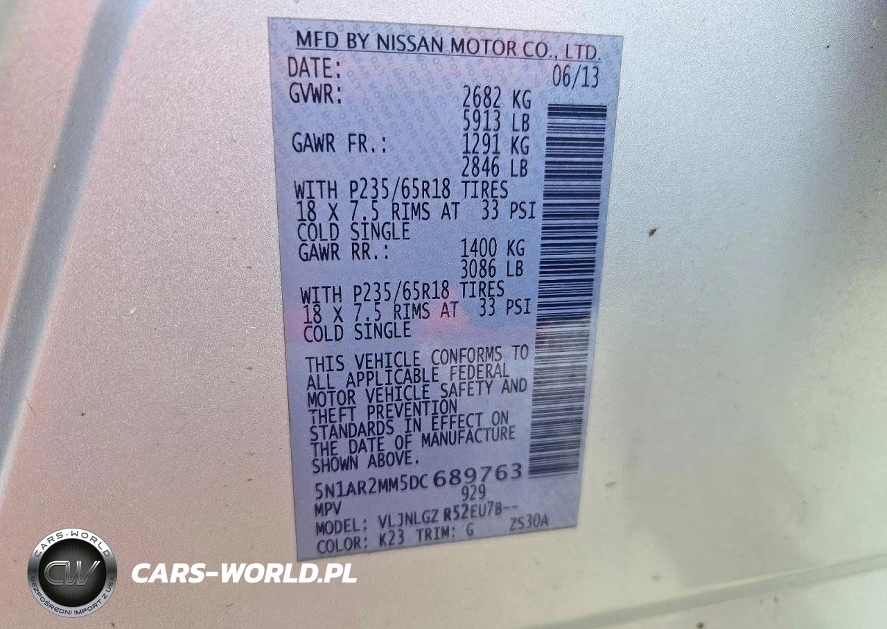 2013 Nissan Pathfinder S VIN:5N1AR2MM5DC689763 - 13