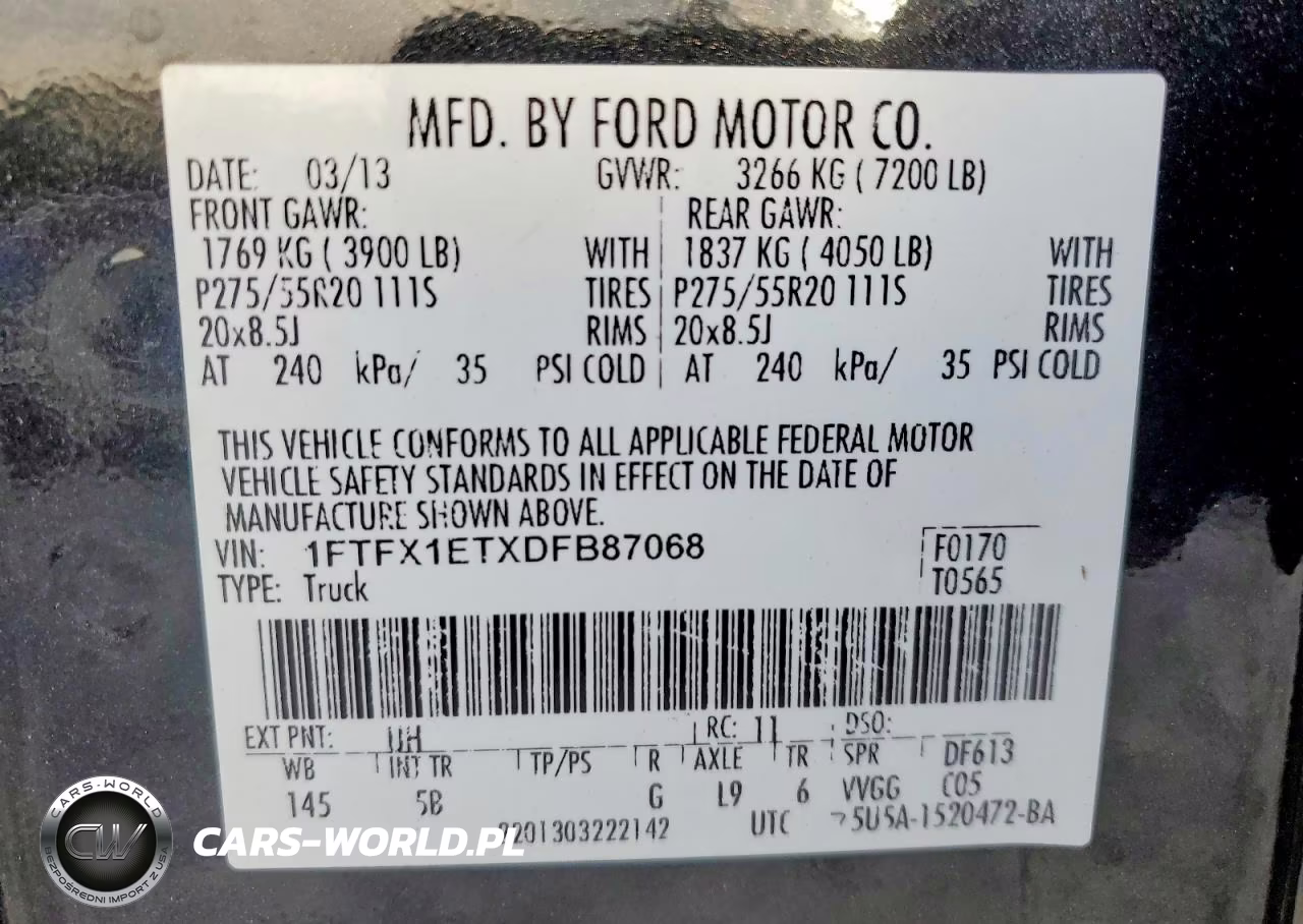 2013 Ford F150 Super Cab VIN:1FTFX1ETXDFB87068 - 13