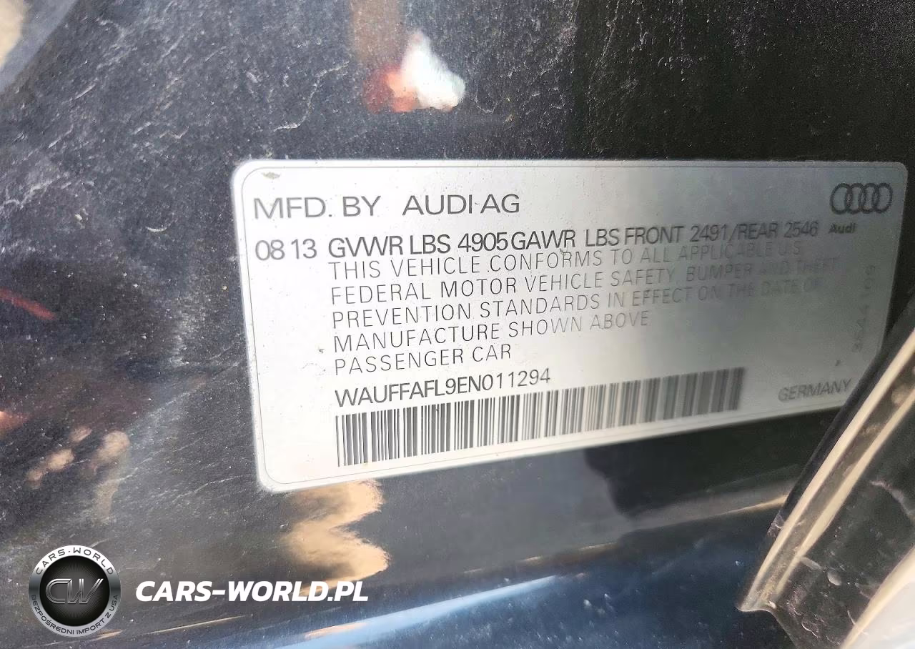 2014 Audi A4 Premium Plus VIN:WAUFFAFL9EN011294 - 12