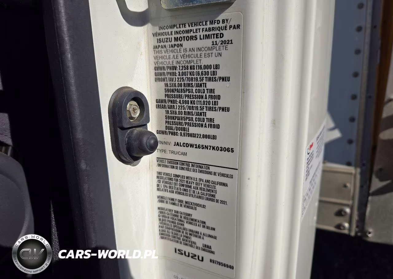 2022 Chevrolet 4500Xd Refrigerated Box Truck VIN:JALCDW165N7K03065 - 13