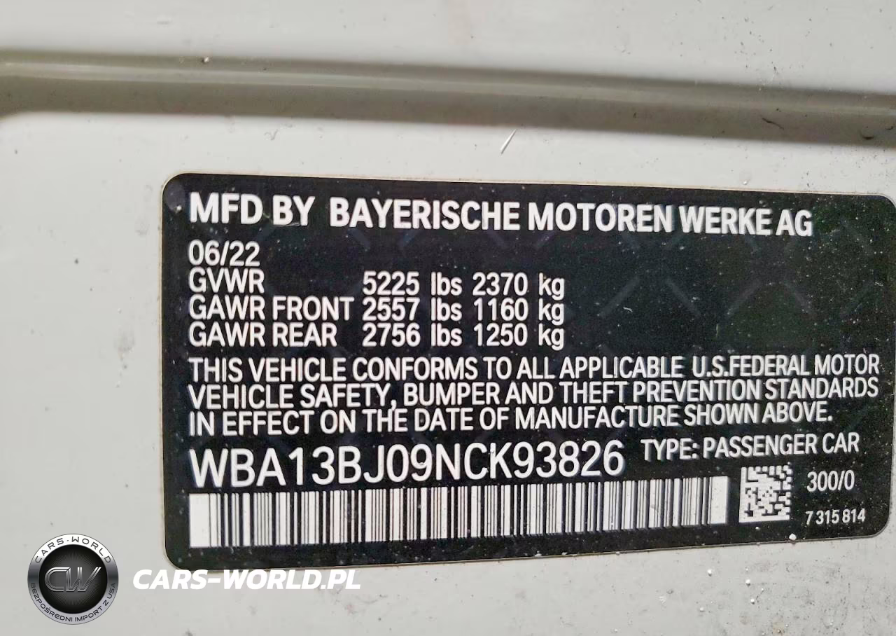 2022 BMW 530 Xi VIN:WBA13BJ09NCK93826 - 12