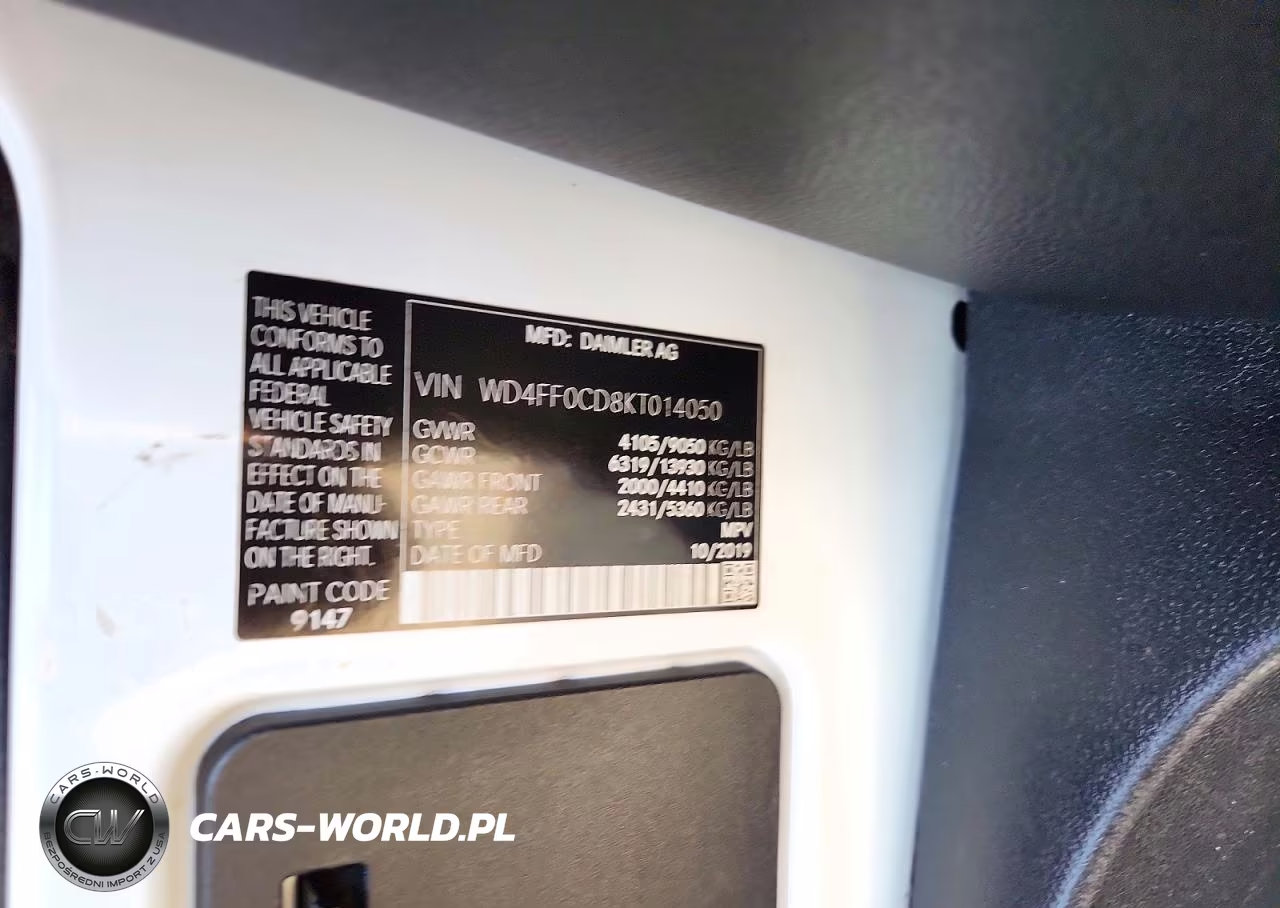 2019 Mercedes-Benz Sprinter 2500-3500 Delivery Van VIN:WD4FF0CD8KT014050 - 13