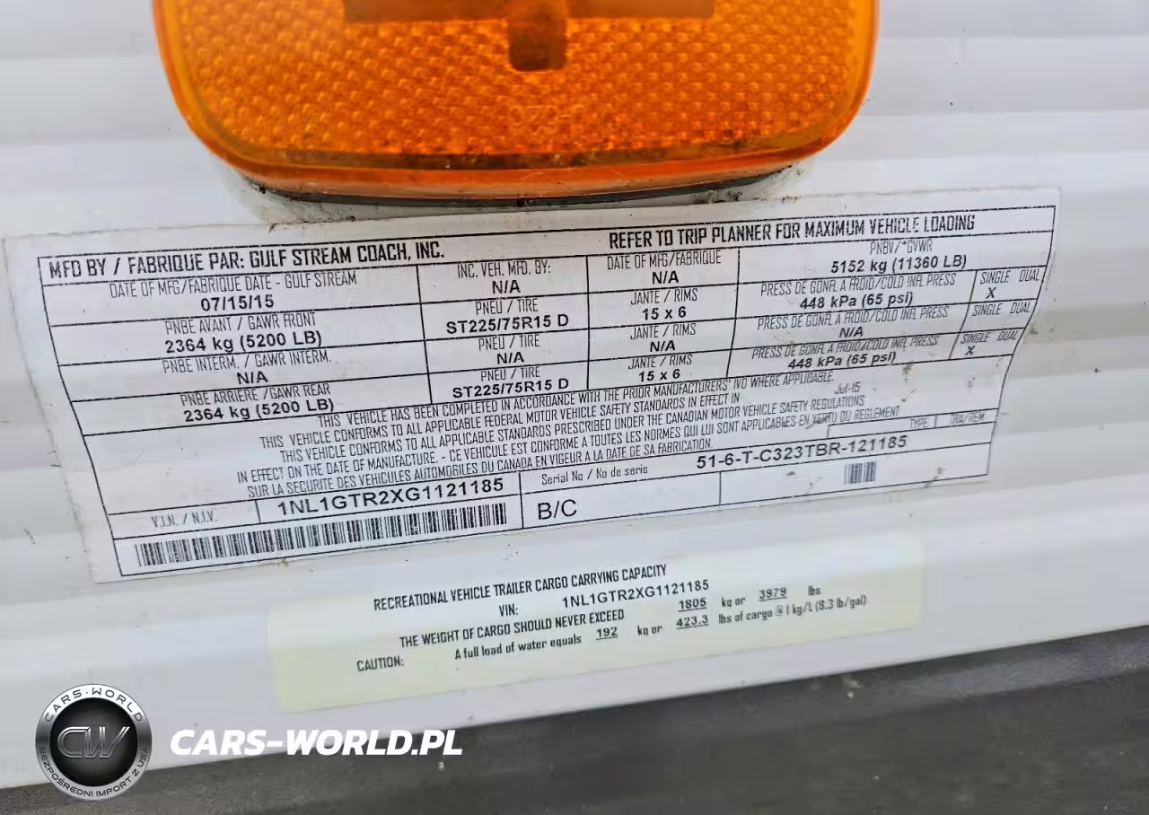2016 Gulf Stream Camper VIN:1NL1GTR2XG1121185 - 10