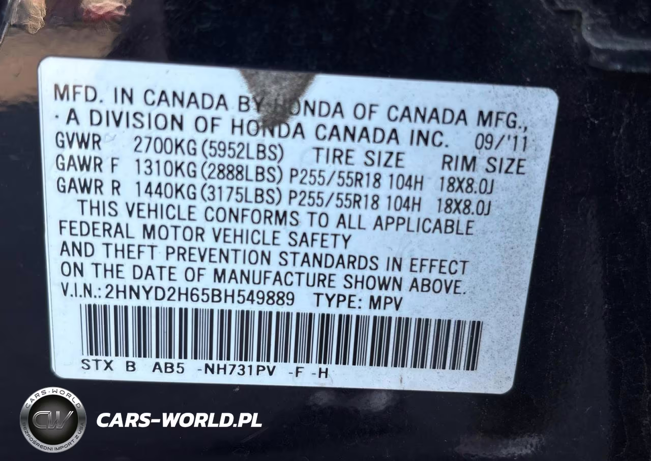 2011 Acura Mdx Technology VIN:2HNYD2H65BH549889 - 10