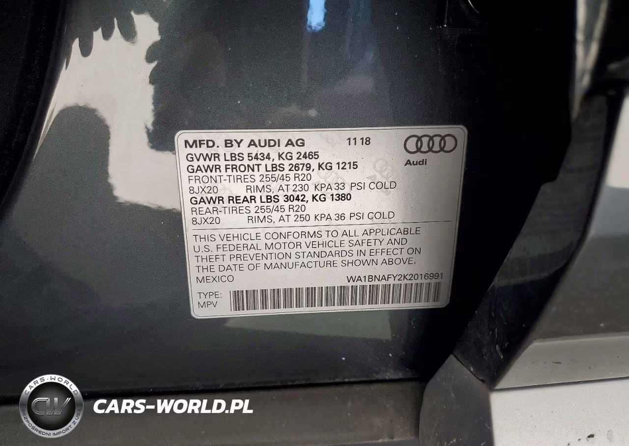2019 Audi Q5 Premium Plus VIN:WA1BNAFY2K2016991 - 13