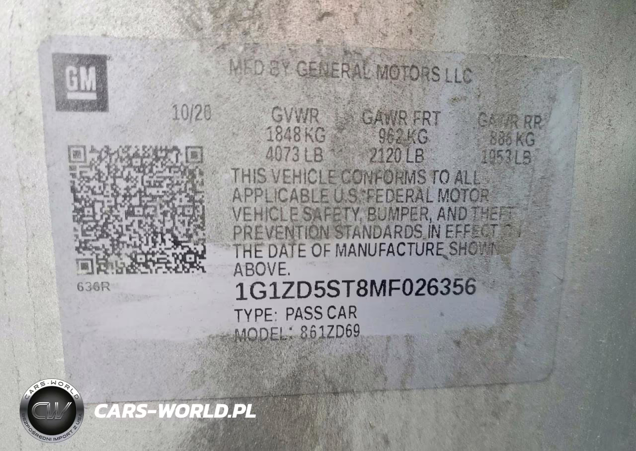 2021 Chevrolet Malibu Lt VIN:1G1ZD5ST8MF026356 - 12
