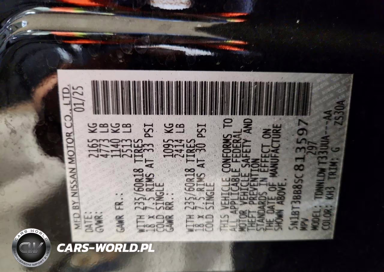 2025 Nissan Rogue Sv VIN:5N1BT3BB8SC813597 - 13