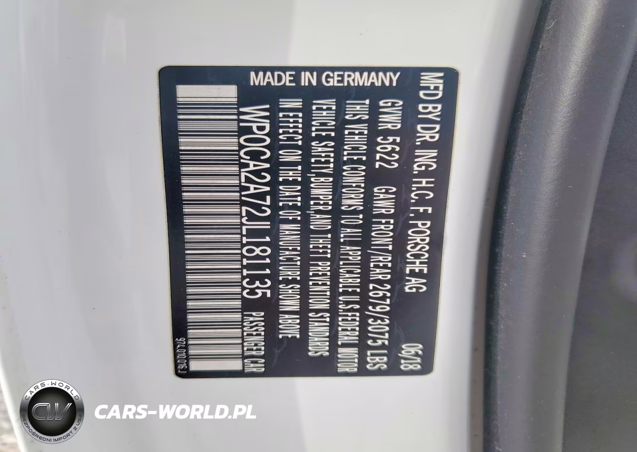 2018 Porsche Panamera 4 Sport Turismo VIN:WP0CA2A72JL181135 - 13
