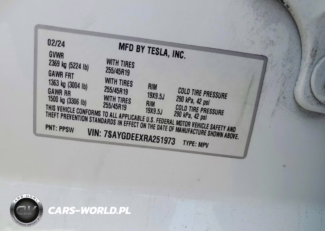 2024 Tesla Model Y VIN:7SAYGDEEXRA251973 - 13