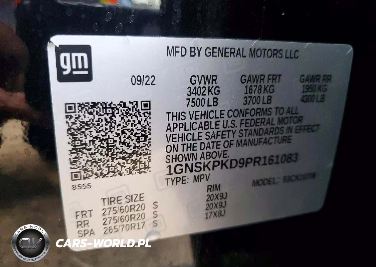 2023 Chevrolet Tahoe K1500 Z71 VIN:1GNSKPKD9PR161083 - 13