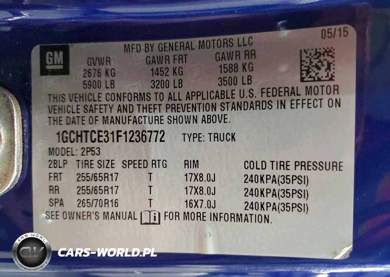 2015 Chevrolet Colorado Z71 VIN:1GCHTCE31F1236772 - 12