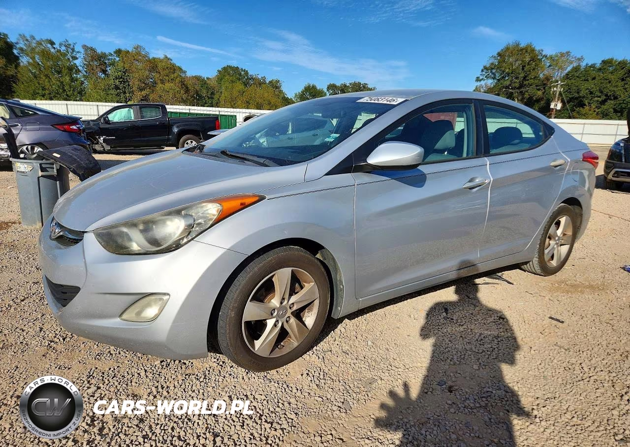 2012 Hyundai Elantra Gls VIN:5NPDH4AE6CH127130 - 1