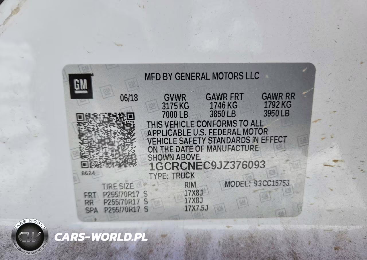 2018 Chevrolet Silverado C1500 VIN:1GCRCNEC9JZ376093 - 12