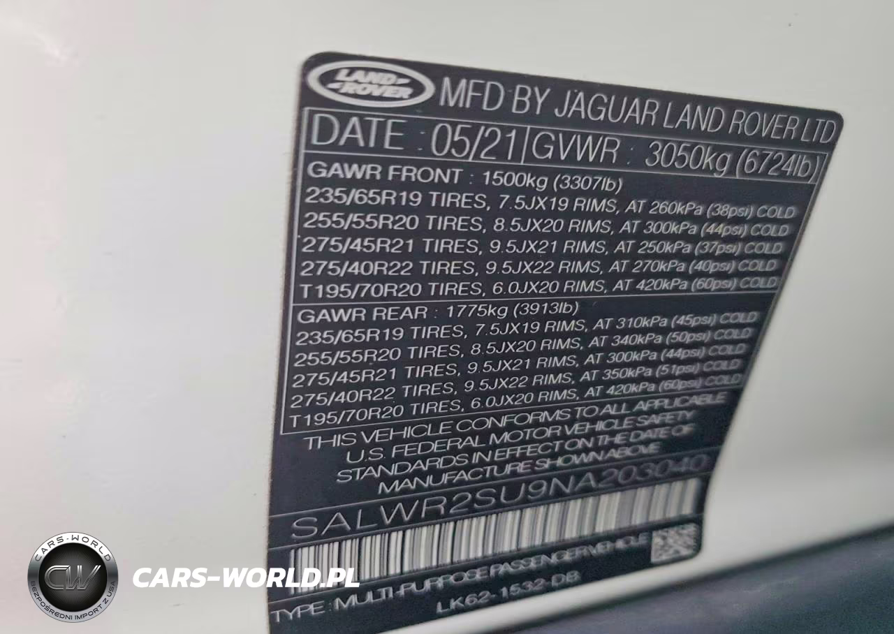 2022 Land Rover Range Rover Sport Hse Silver Edition VIN:SALWR2SU9NA203040 - 12