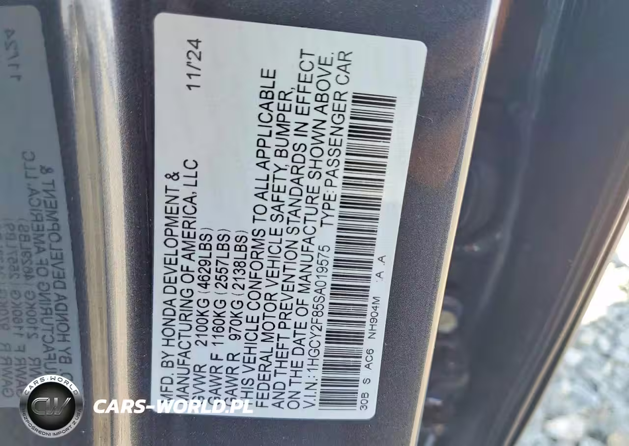 2025 Honda Accord Touring Hybrid VIN:1HGCY2F85SA019575 - 12