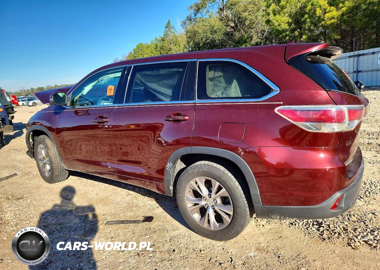 2014 Toyota Highlander Le VIN:5TDZKRFH6ES007381 - 2