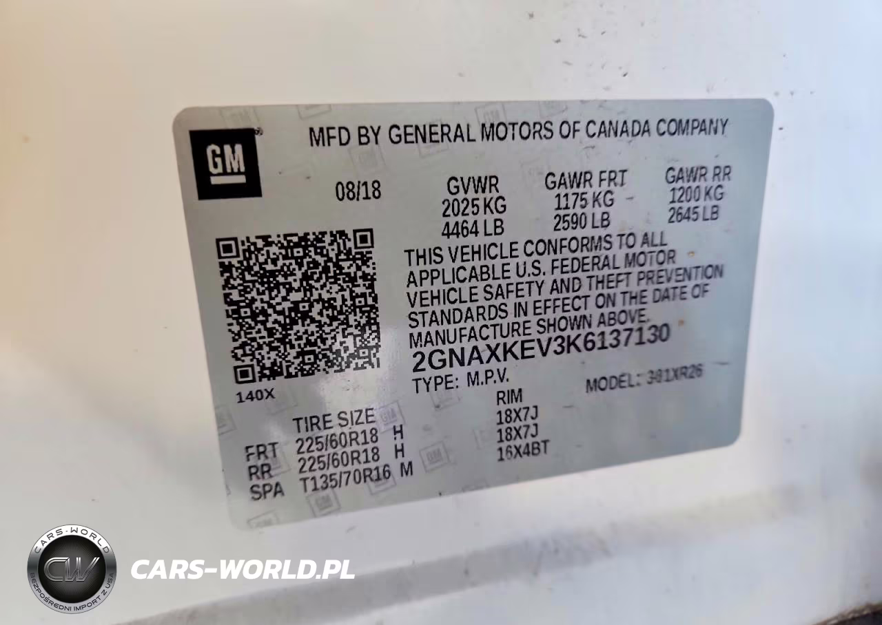 2019 Chev Equinox VIN:2GNAXKEV3K6137130 - 13