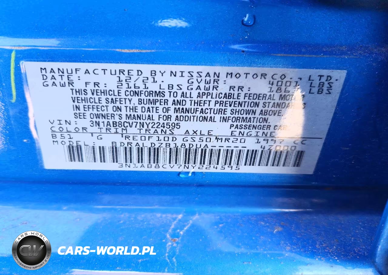2022 Nissan Sentra Sv VIN:3N1AB8CV7NY224595 - 12