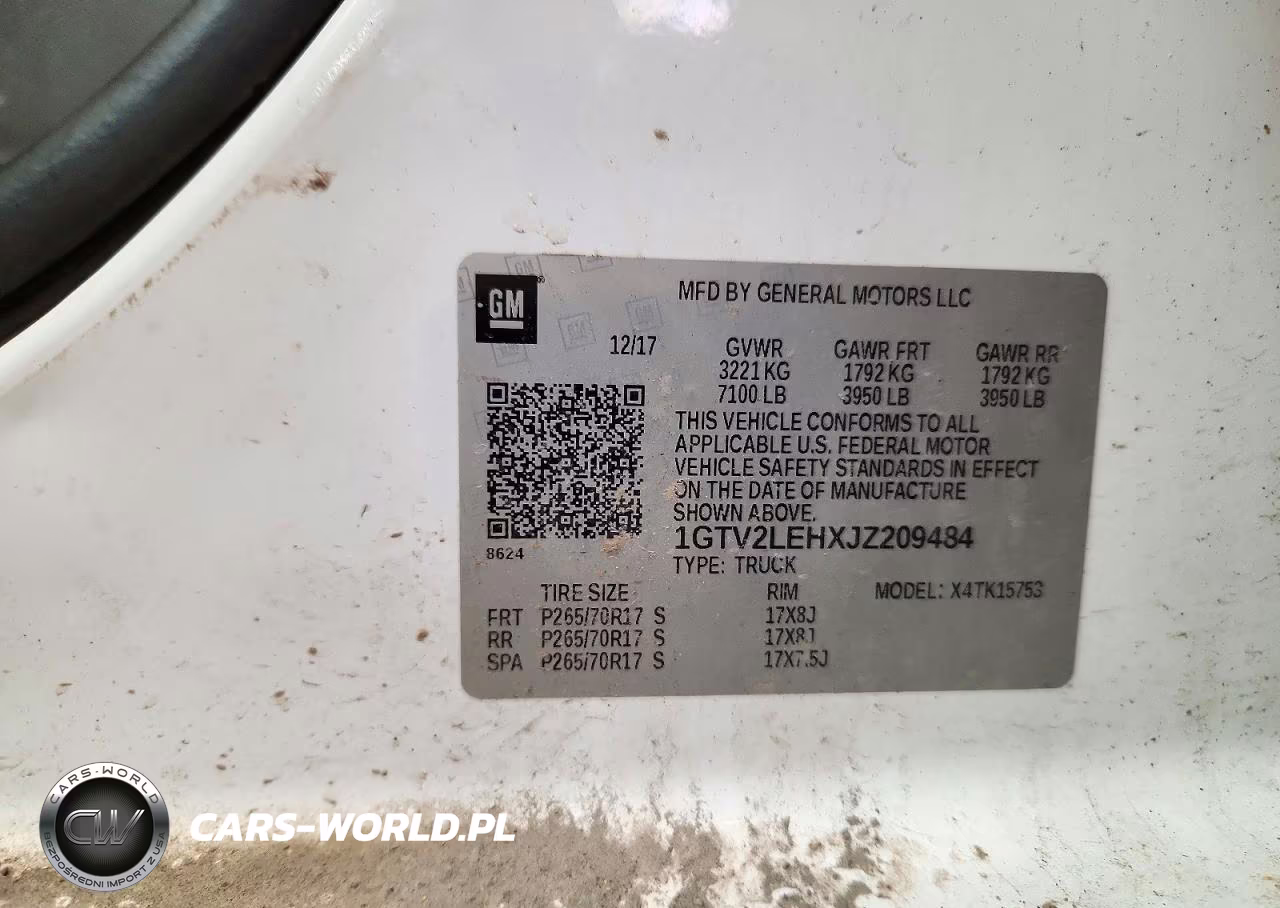 2018 GMC Sierra K1500 VIN:1GTV2LEHXJZ209484 - 12