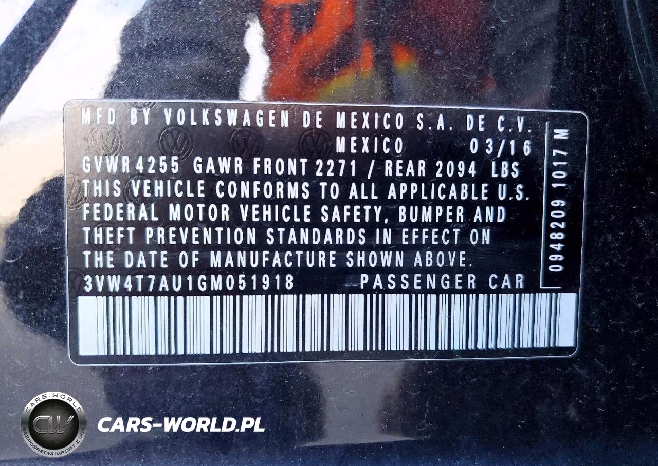 2016 Volkswagen Golf Gti VIN:3VW4T7AU1GM051918 - 12