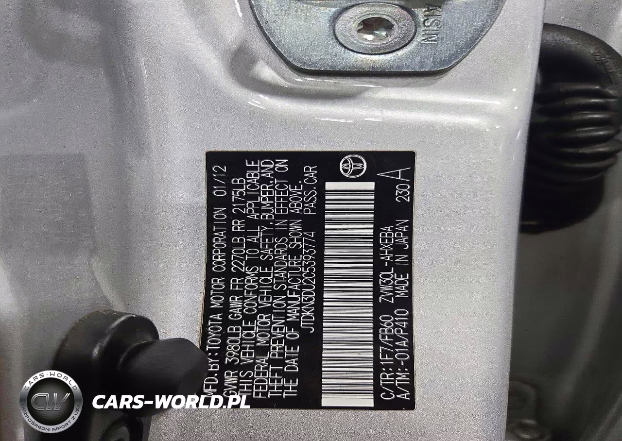 2012 Toyota Prius Three VIN:JTDKN3DU2C5393774 - 12