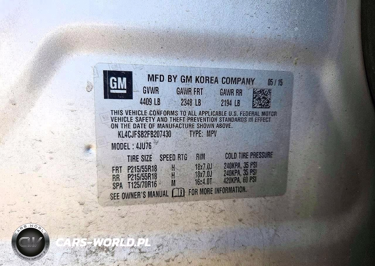 2015 Buick Encore Convenience VIN:KL4CJFSB2FB207430 - 13