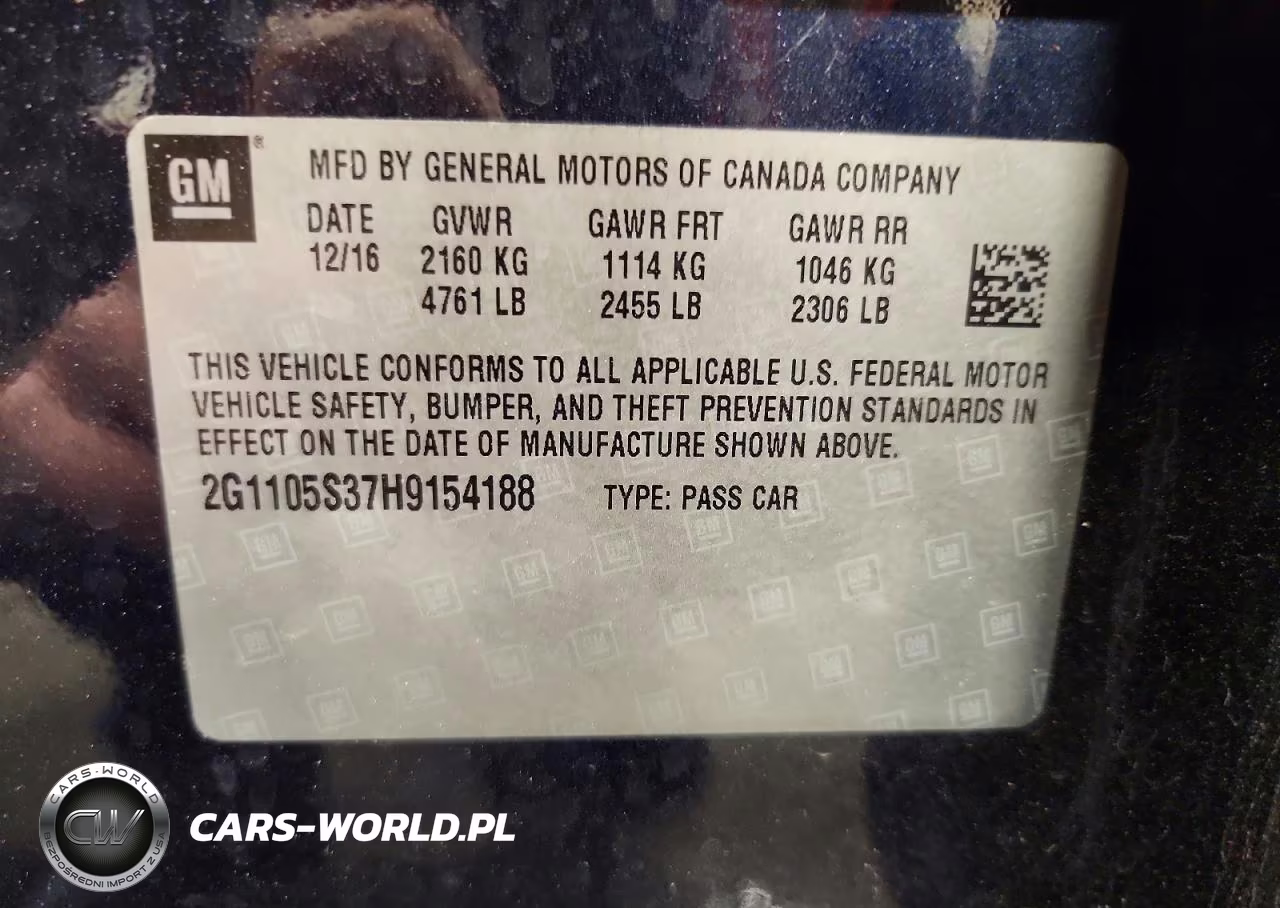 2017 Chevrolet Impala Lt VIN:2G1105S37H9154188 - 13