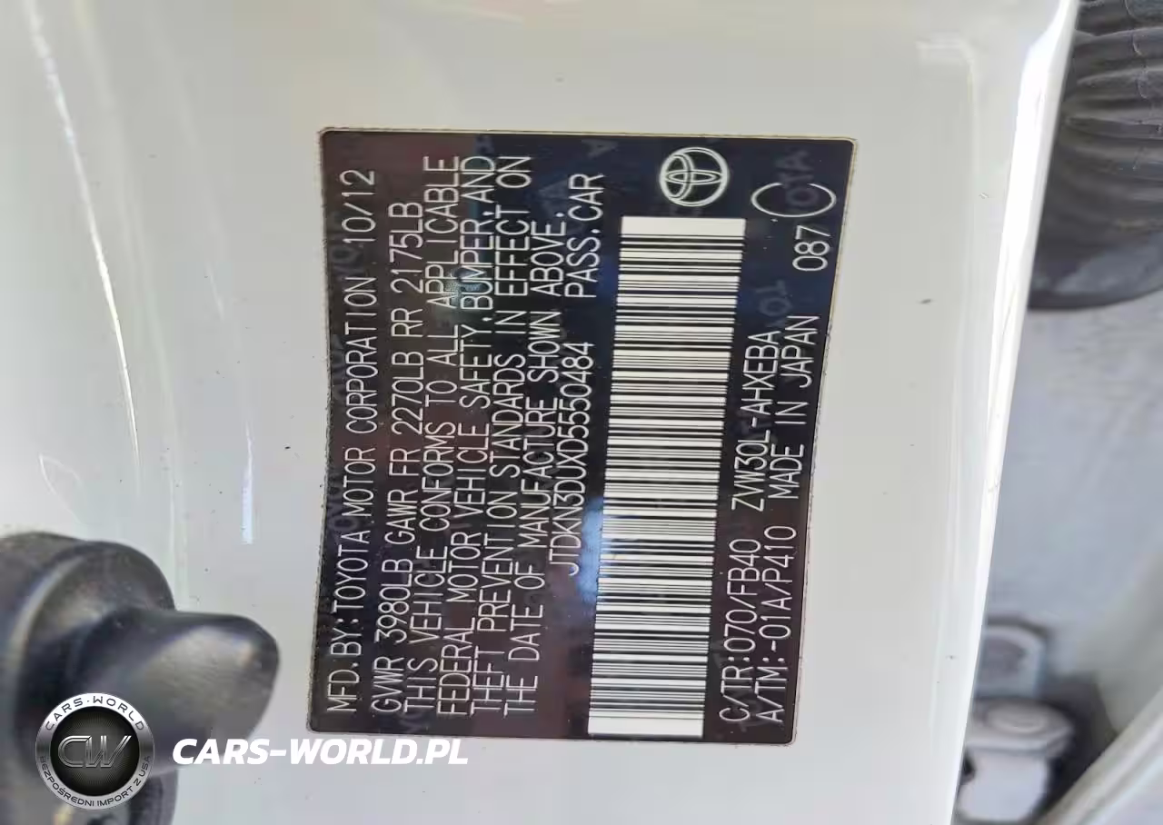 2013 Toyota Prius VIN:JTDKN3DUXD5550484 - 12