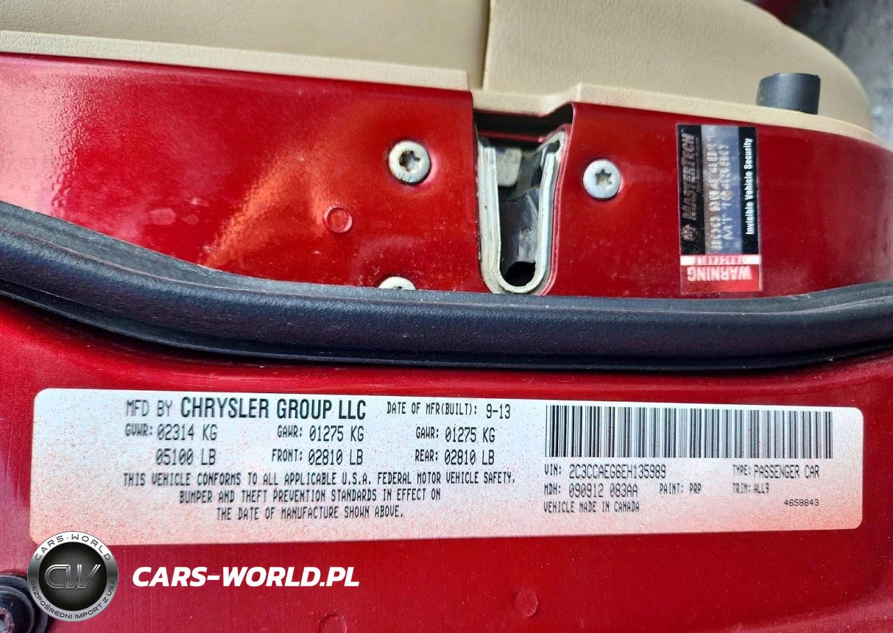 2014 Chrysler 300C VIN:2C3CCAEG6EH135989 - 12