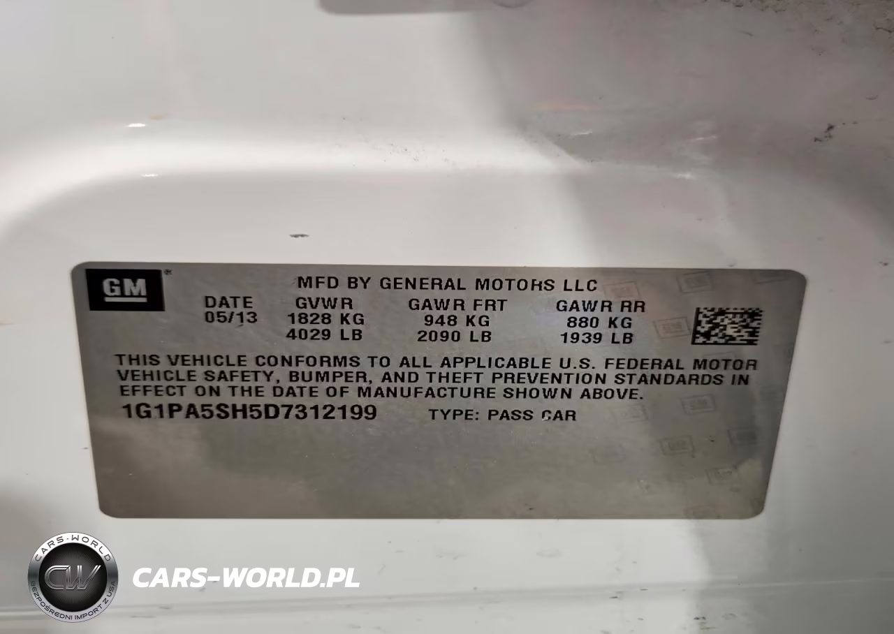 2013 Chevrolet Cruze Ls VIN:1G1PA5SH5D7312199 - 12