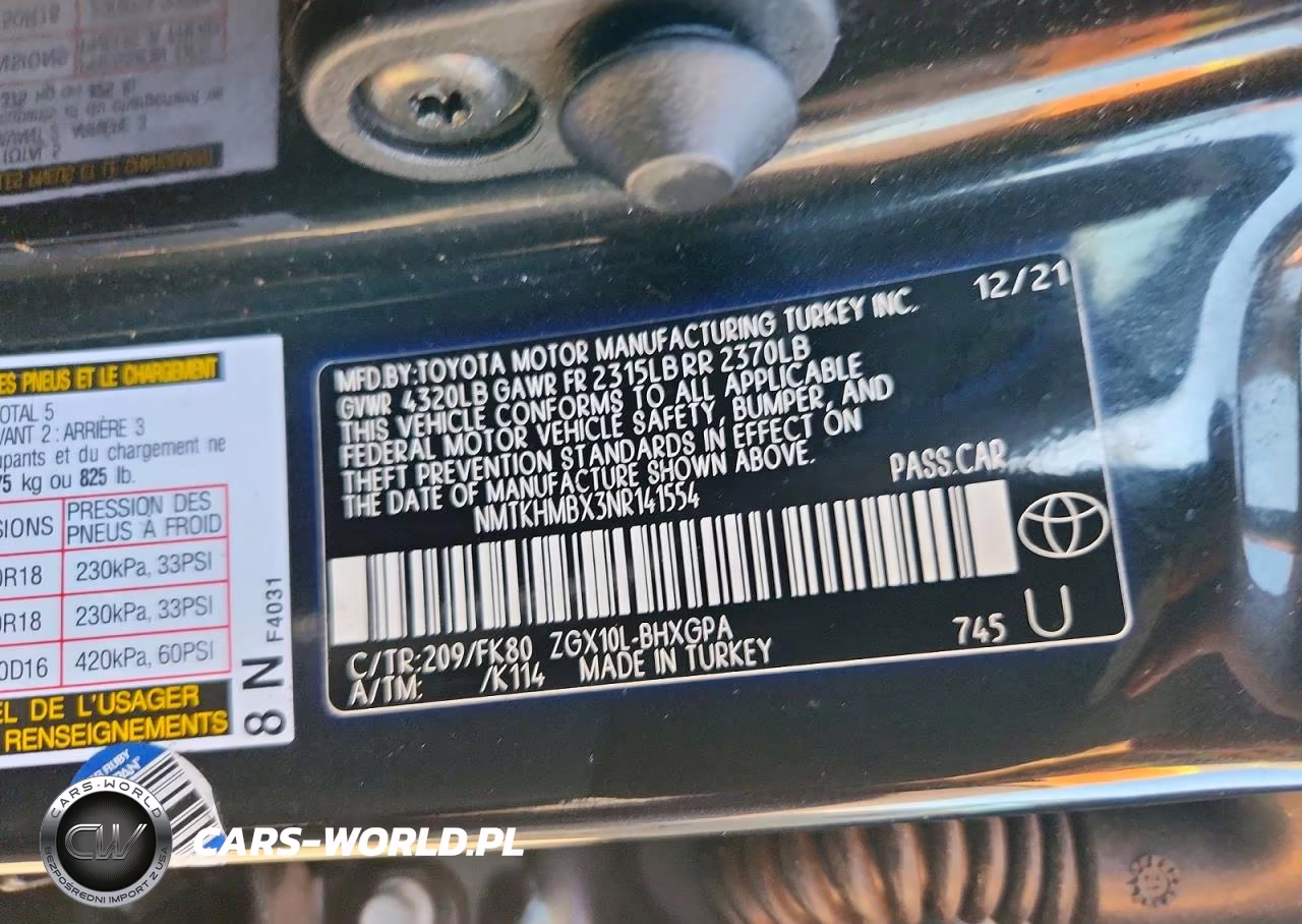 2022 Toyota C-Hr Xle VIN:NMTKHMBX3NR141554 - 13