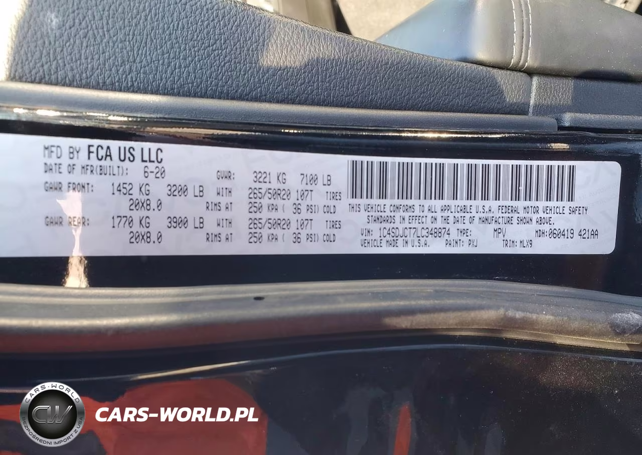 2020 Dodge Durango R-T VIN:1C4SDJCT7LC348874 - 13