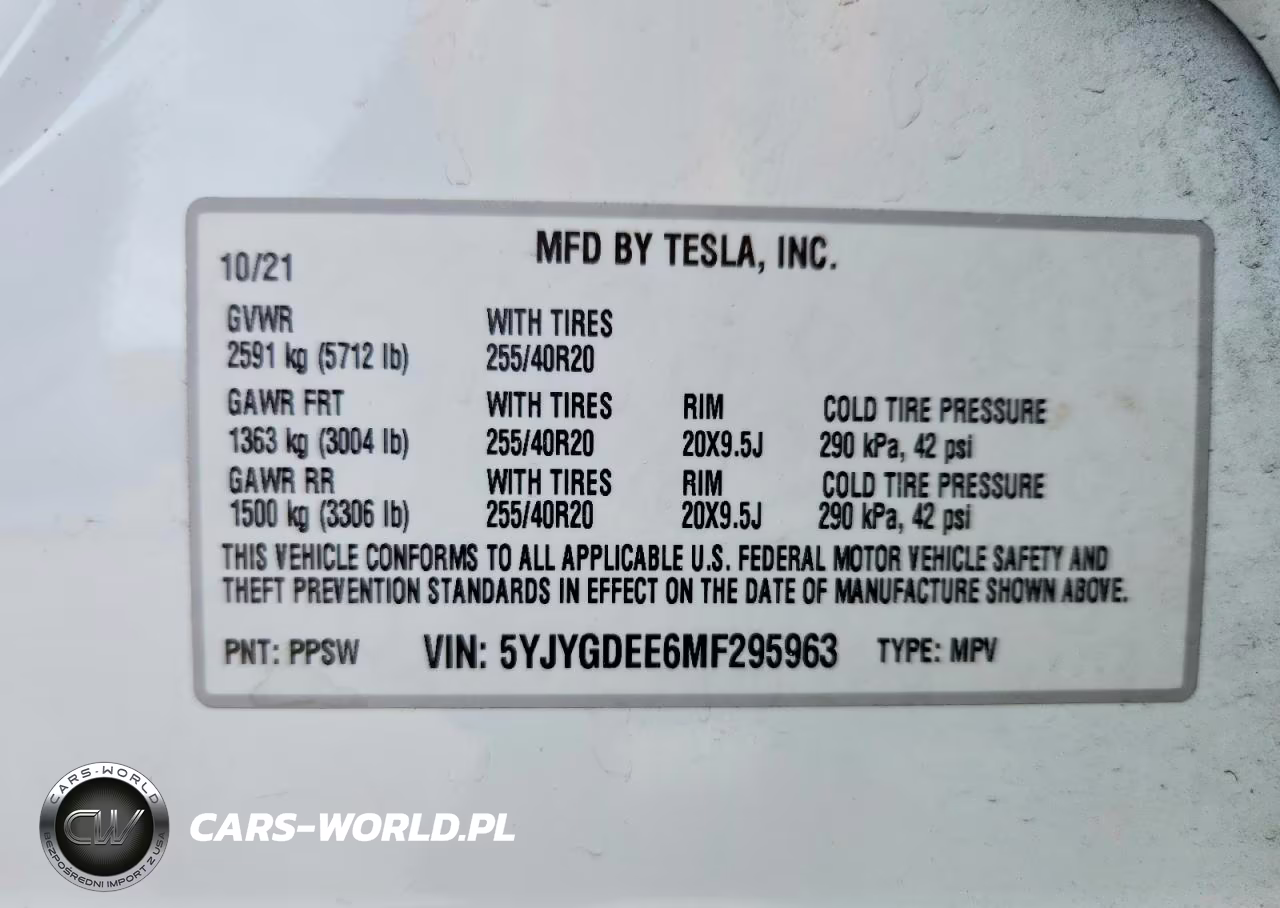 2021 Tesla Model Y VIN:5YJYGDEE6MF295963 - 13