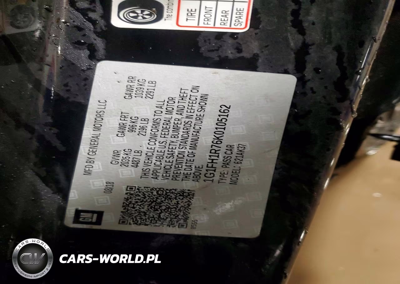 2019 Chevrolet Camaro Ss VIN:1G1FH1R76K0105162 - 12
