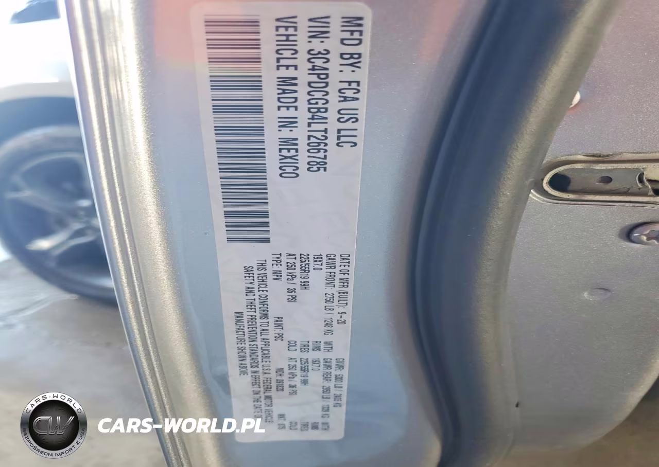 2020 Dodge Journey Crossroad VIN:3C4PDCGB4LT266785 - 13