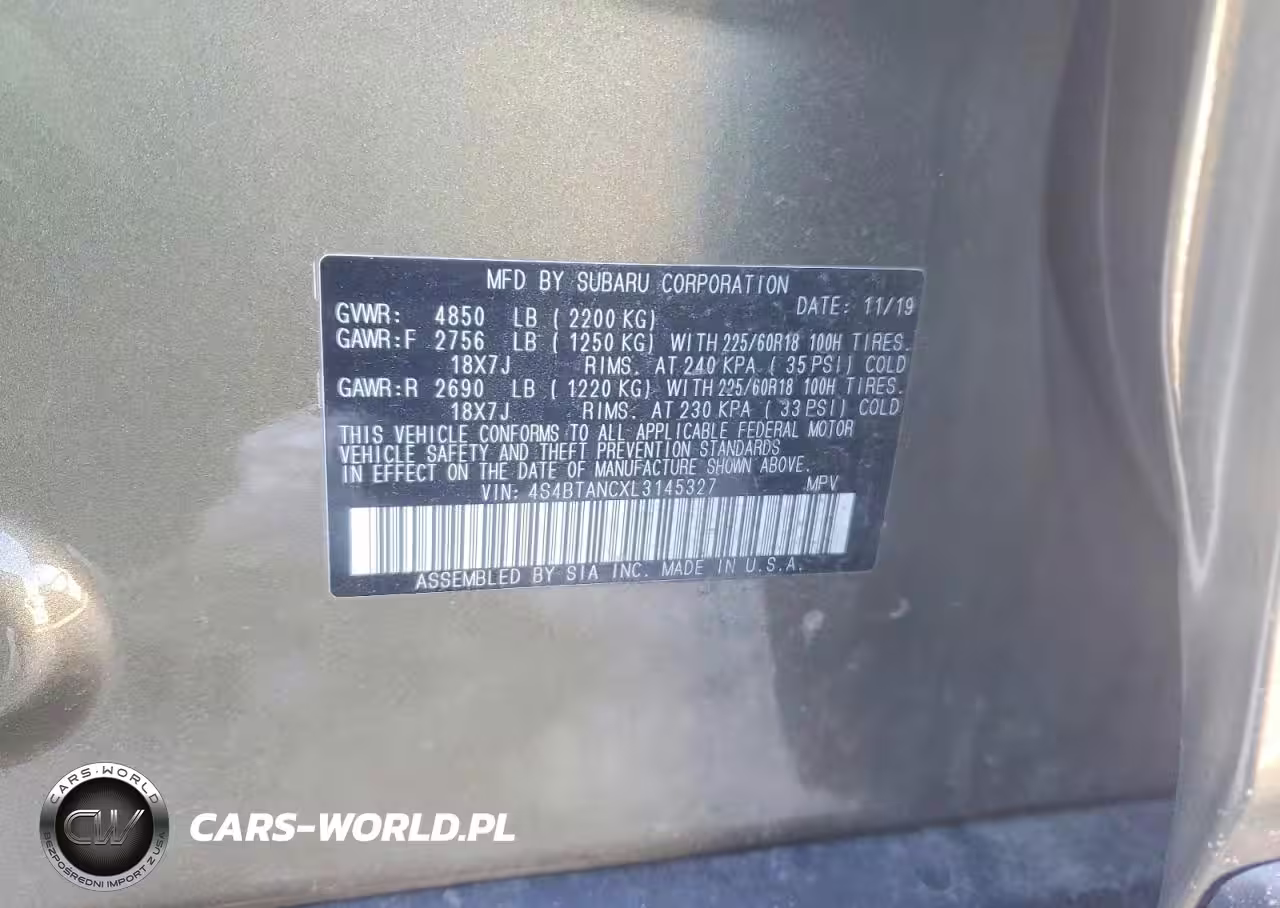 2020 Subaru Outback Limited VIN:4S4BTANCXL3145327 - 13