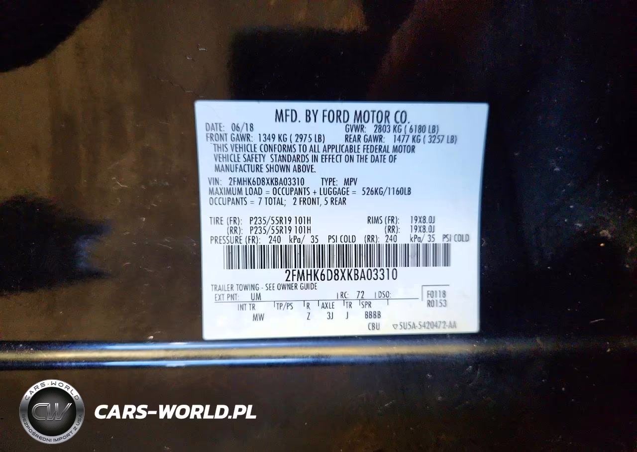 2019 Ford Flex Limited VIN:2FMHK6D8XKBA03310 - 13