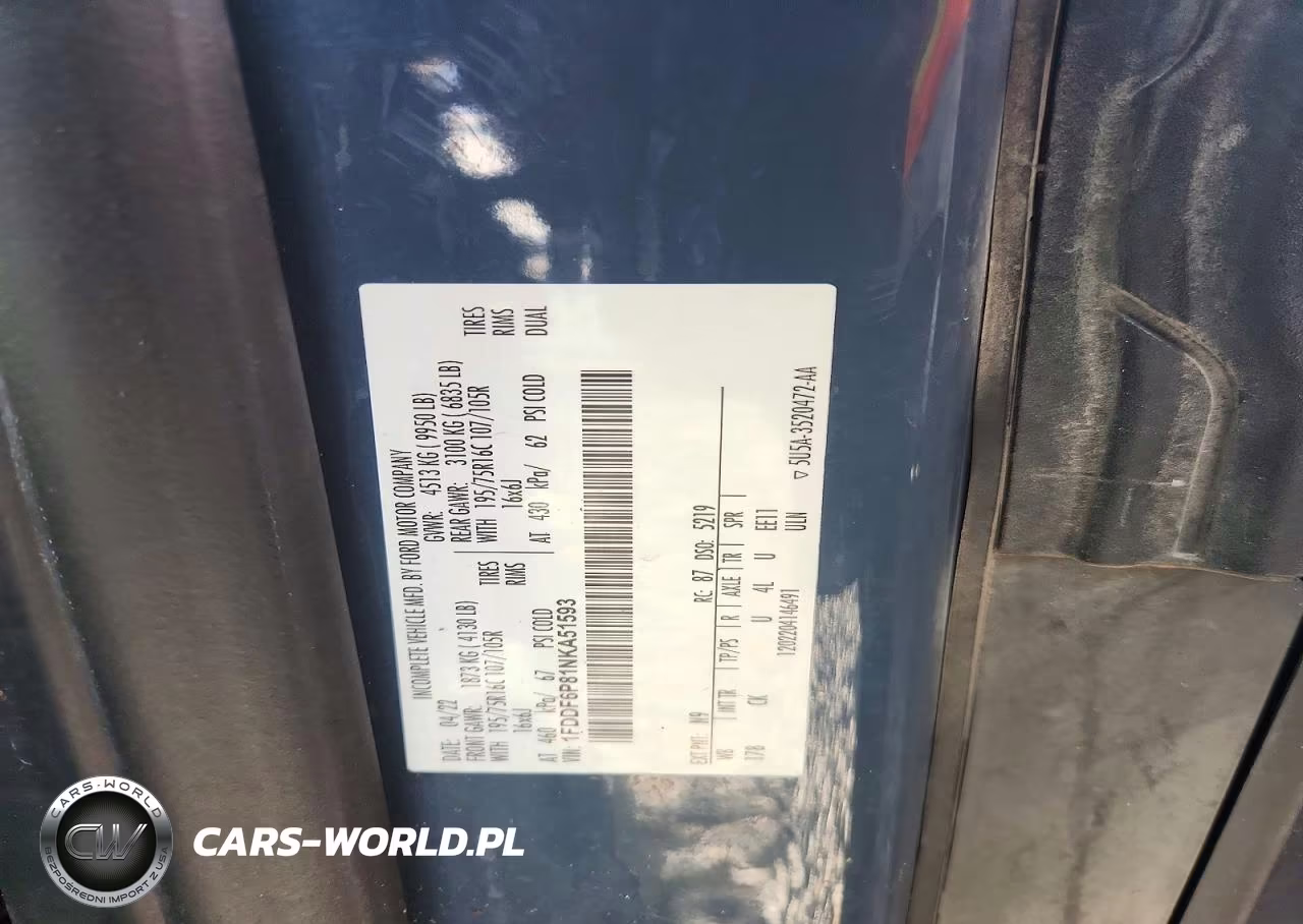 2022 Ford Transit T-350 Hd VIN:1FDDF6P81NKA51593 - 13